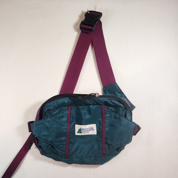 Mountain Equipment Co-op Other - Vintage Mountain Equipment Co-op MEC Fanny Pack Teal Purple Waist Bag Hip flaws